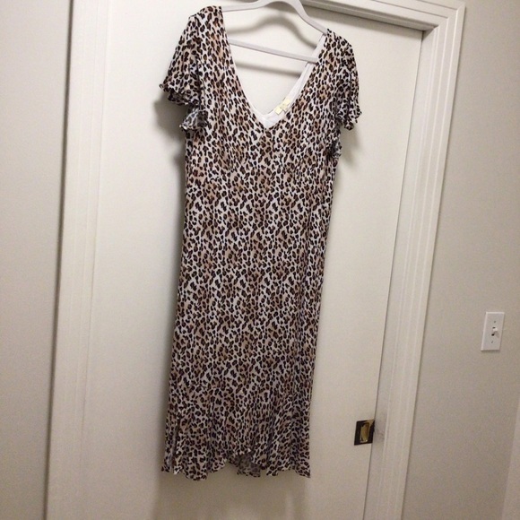 Womens Kori America Leopard Print Dress - Picture 1 of 6